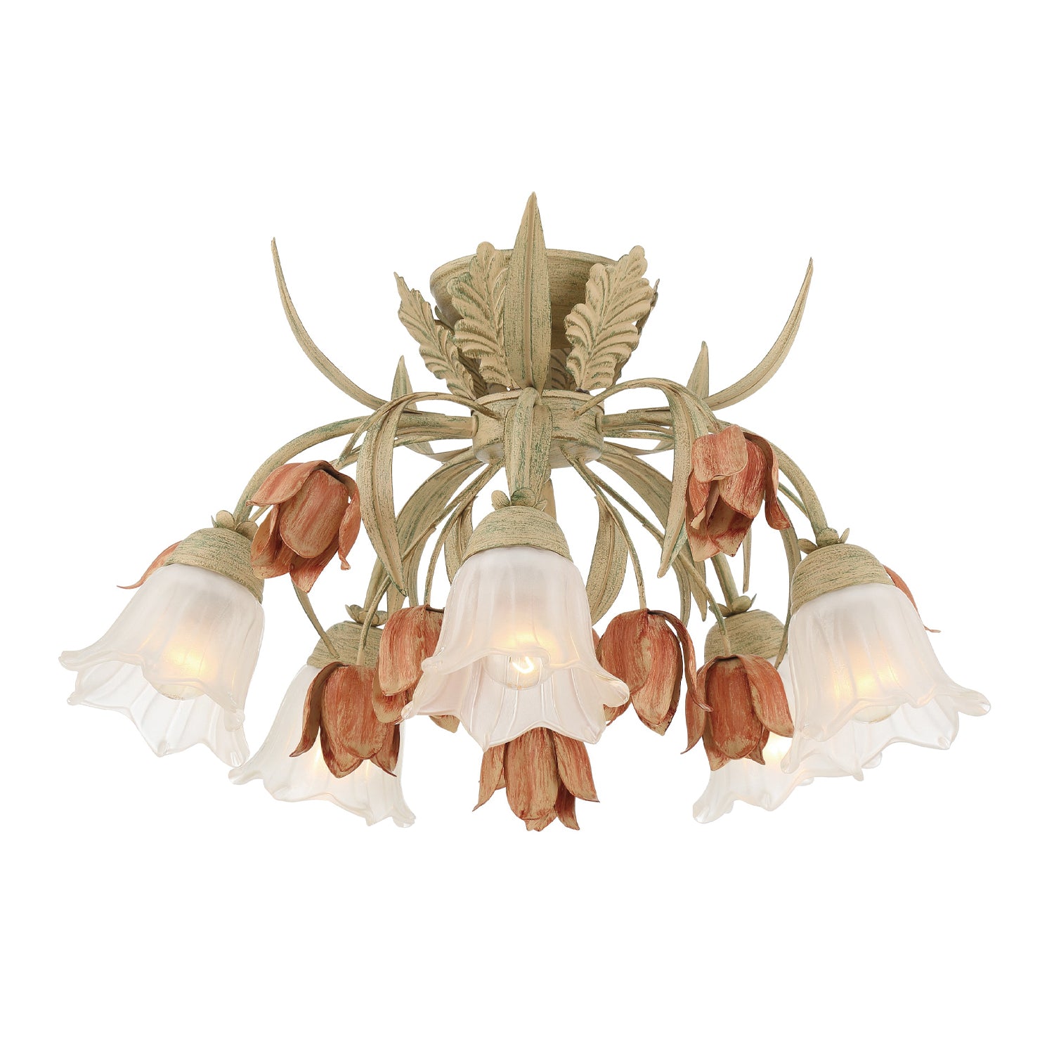 Southport 5 Light Semi Flush – Crystorama Southport 5 Light Semi Flush – Crystorama