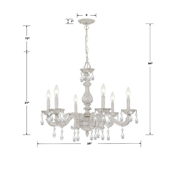 Paris Market 6 Light Chandelier – Crystorama