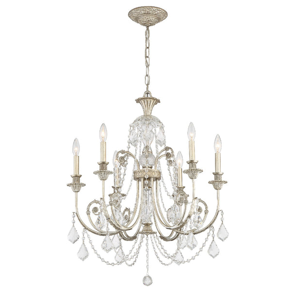 misa　洋館の柱　アンティーク Regis 6 Light Chandelier – Crystorama