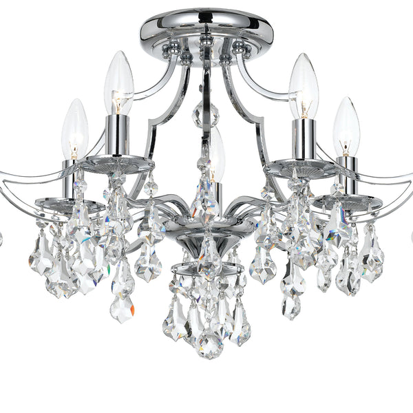Cedar 5 Light Semi Flush – Crystorama