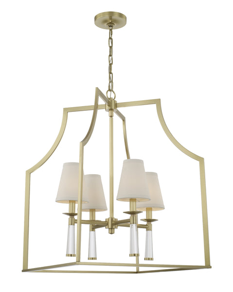 Baxter 4 Light Lantern Chandelier – Crystorama