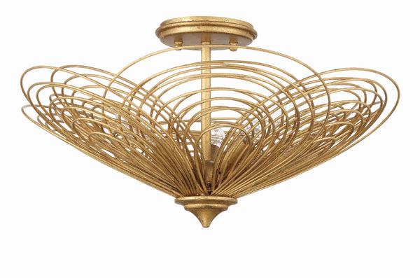 Doral 19'' Semi Flush Mount | Crystorama Lighting