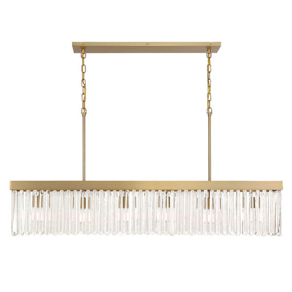 Emory 6 Light Linear Chandelier – Crystorama