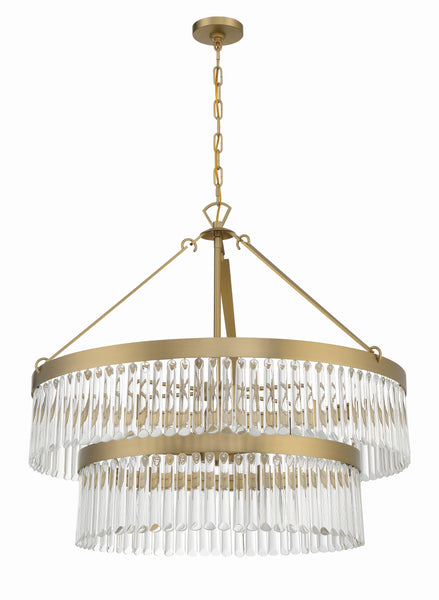 【中古】 Meditation－Restore CandlelightMoments Series Crystorama ZAN-9006-SG Zanzibar 6 Light 26 inch Soft Gold