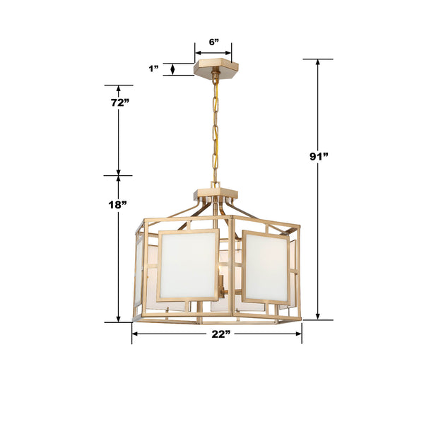 Libby Langdon Hillcrest 6 Light Lantern Chandelier – Crystorama