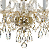 Traditional Crystal 22'' Chandelier in Polished Brass - Additional View (1005-PB-CL-MWP)