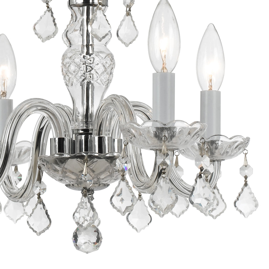 Traditional Crystal 4 Light Mini Chandelier – Crystorama