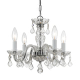 Traditional Crystal 15'' Chandelier in Polished Chrome - Additional View (1064-CH-CL-SAQ)
