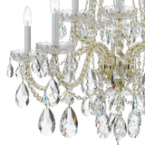 Traditional Crystal 32'' Chandelier in Polished Brass - Additional View (1110-PB-CL-MWP)