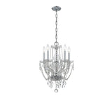 Traditional Crystal 14'' Chandelier in Polished Chrome - Front View (1129-CH-CL-MWP)