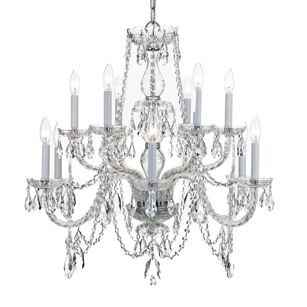 Traditional Crystal 12 Light Chandelier – Crystorama