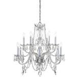 Traditional Crystal 31'' Chandelier in Polished Chrome - Additional View (1135-CH-CL-SAQ)