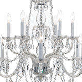 Traditional Crystal 31'' Chandelier in Polished Chrome - Additional View (1135-CH-CL-SAQ)