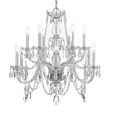 Traditional Crystal 31'' Chandelier in Polished Chrome - Additional View (1135-CH-CL-S)