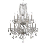 Traditional Crystal 26.5'' Chandelier in Polished Chrome - Additional View (1137-CH-CL-S)
