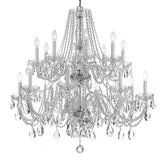 Traditional Crystal 37'' Chandelier in Polished Chrome - Additional View (1139-CH-CL-S)