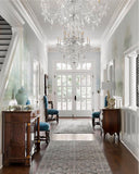 Traditional Crystal 37'' Chandelier in Polished Chrome - Lifestyle View (1139-CH-CL-S)
