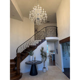 Traditional Crystal 45'' Chandelier in Polished Chrome - Lifestyle View (1156-CH-CL-MWP)