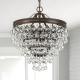 Calypso 13'' Chandelier in Vibrant Bronze - Lifestyle View (130-VZ)