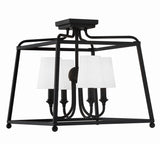 Sylvan 16'' Semi Flush Mount in Black Forged - Additional View (2243-BF)