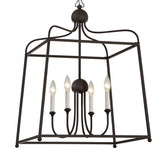 Sylvan 21.5'' Chandelier in Black Forged - Additional View (2244-BF_NOSHADE)