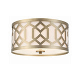 Jennings 16.25'' Flush Mount in Aged Brass - Front View (2263-AG)