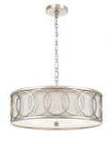 Graham 18'' Chandelier in Antique Silver - Front View (287-SA)