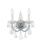 Imperial 12'' Sconce in Polished Chrome - Front View (3222-CH-CL-S)