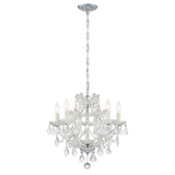 Maria Theresa 20'' Chandelier in Polished Chrome - Front View (4405-CH-CL-MWP)