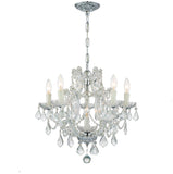 Maria Theresa 20'' Chandelier in Polished Chrome - Front View (4405-CH-CL-S)