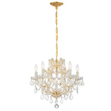 Maria Theresa 20'' Chandelier in Gold - Front View (4405-GD-CL-MWP)