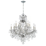 Maria Theresa 28'' Chandelier in Polished Chrome - Additional View (4412-CH-CL-SAQ)