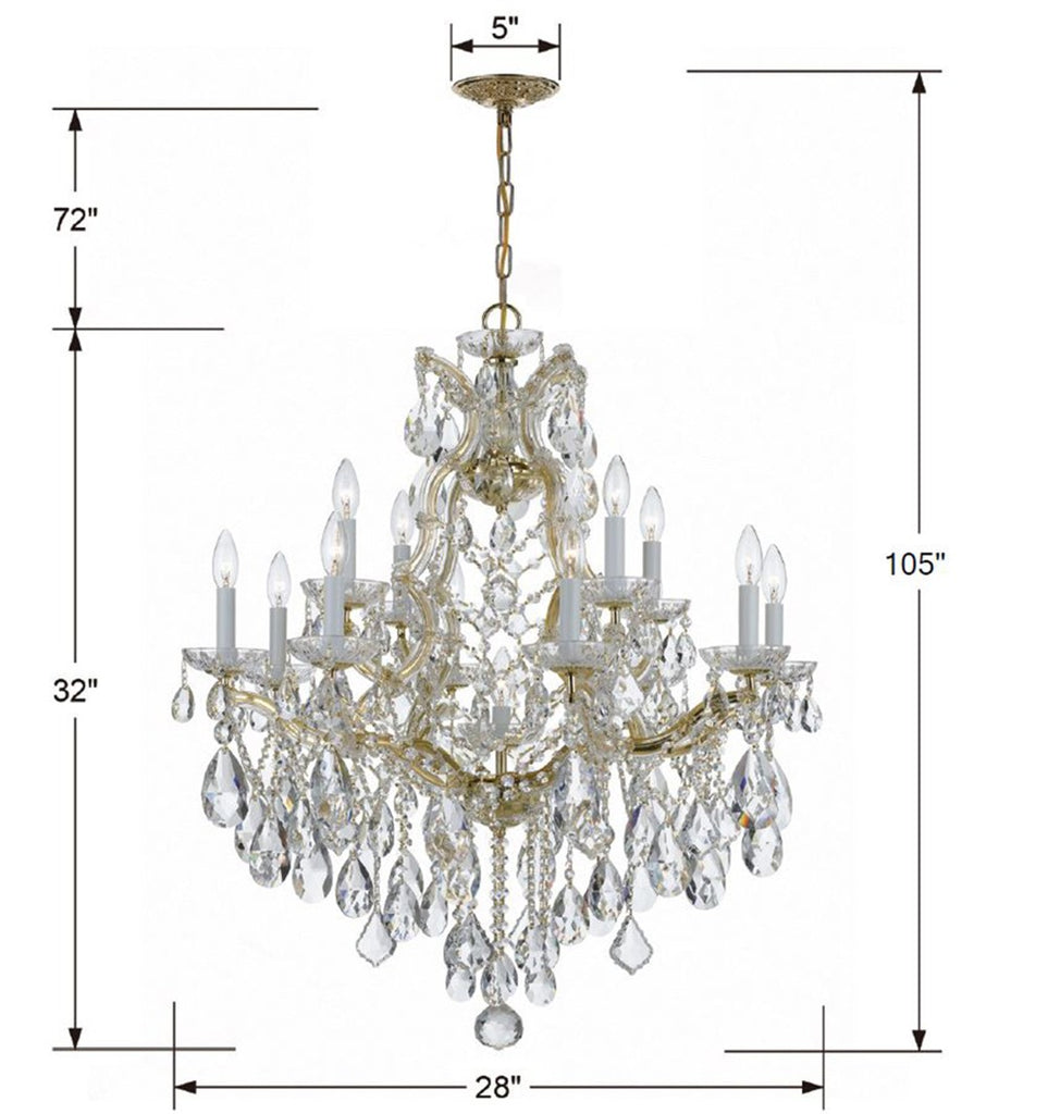 Maria Theresa 28'' Chandelier – Crystorama