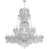 Maria Theresa 64'' Chandelier in Polished Chrome - Front View (4460-CH-CL-SAQ)