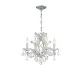 Maria Theresa 16.5'' Chandelier in Polished Chrome - Front View (4474-CH-CL-S)