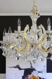 Maria Theresa 29'' Chandelier in Gold - Lifestyle View (4479-GD-CL-SAQ)
