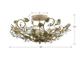 Josie 20.5'' Semi Flush Mount - Dimensions Diagram (4840-CT)