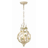 Josie 9'' Chandelier in Champagne Green Tea - Front View (4845-CT)