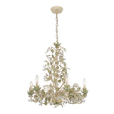 Josie 25'' Chandelier in Champagne Green Tea - Front View (4846-CT)