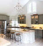 Ashton 25.5'' Chandelier in Olde Silver - Lifestyle View (5019-OS-CL-S)