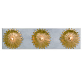 Broche 18'' Bathroom Vanity in Antique Gold - Antique Silver - Front View (503-GA-SA)