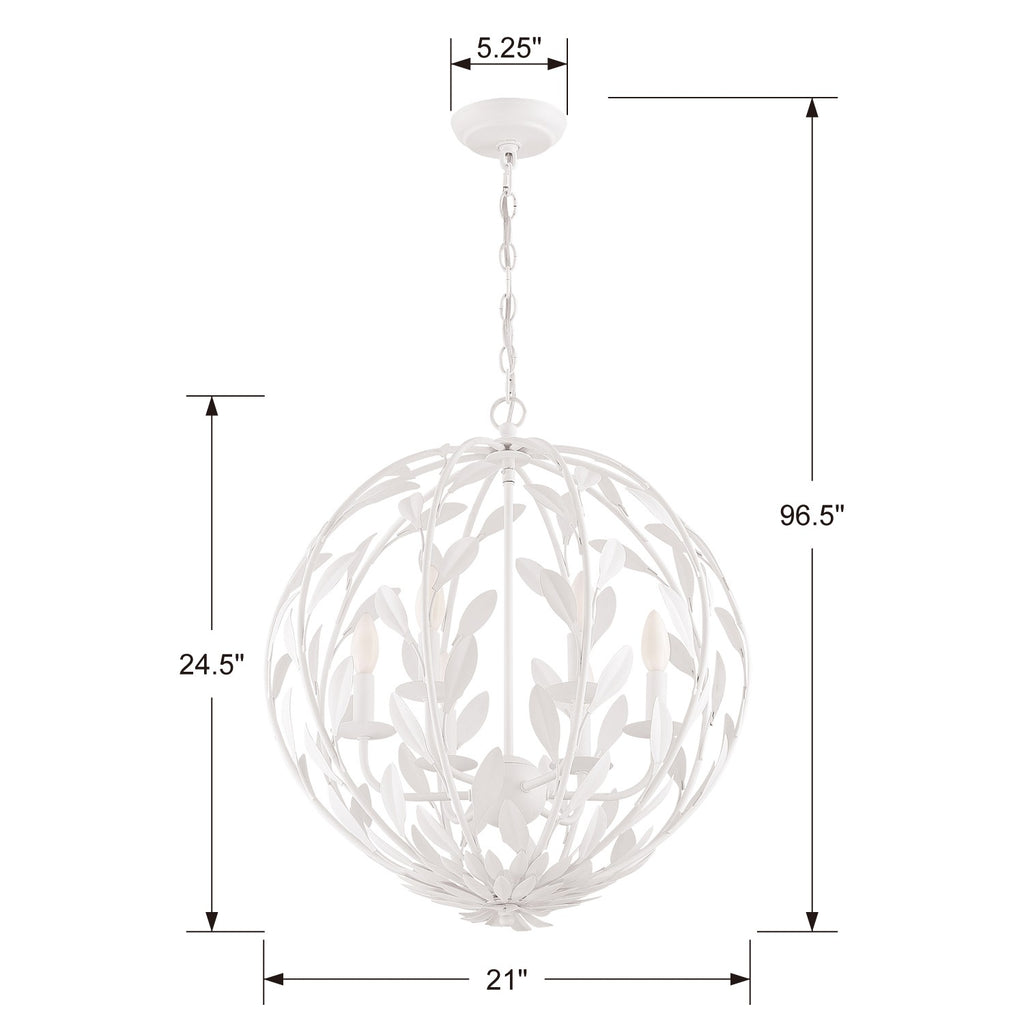 Broche 6 Light Chandelier – Crystorama