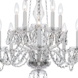 Traditional Crystal 23'' Chandelier in Polished Chrome - Additional View (5080-CH-CL-SAQ)