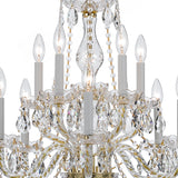 Traditional Crystal 23'' Chandelier in Polished Brass - Additional View (5080-PB-CL-S)