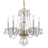 Traditional Crystal 21'' Chandelier in Polished Brass - Additional View (5085-PB-CL-S)