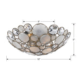 Palla 16'' Semi Flush Mount - Dimensions Diagram (524-SA)