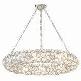 Palla 32'' Chandelier in Antique Silver - Front View (528P-SA)