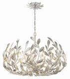 Broche 27'' Chandelier in Antique Silver - Front View (533-SA)