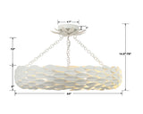 Broche 24'' Semi Flush Mount - Dimensions Diagram (536-MT_CEILING)