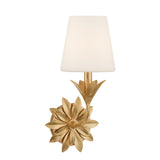 Broche 6.5'' Sconce in Antique Gold - Front View (571-OP-GA)